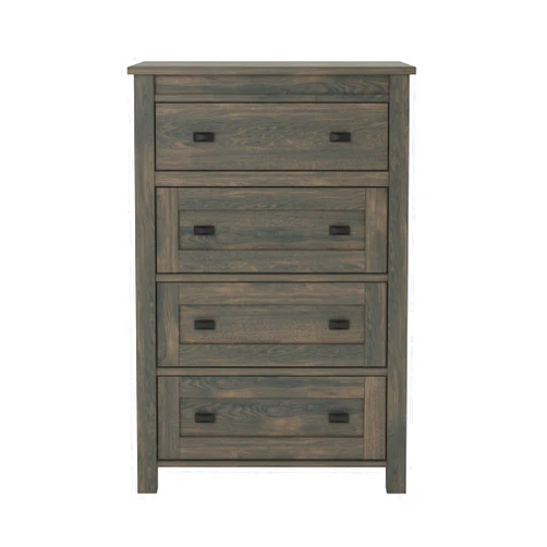 Ameriwood Home Farmington, 4 Drawer Dresser, Weathered Oak