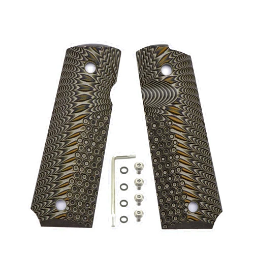 BESTWEST 1911 G10 Grips Full Size Government/Commander Ambi Safety Cut