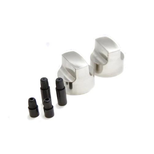 GrillPro 25960 Chrome Look Replacement Control Knobs Will Fit Large D Shaped Valve Stems