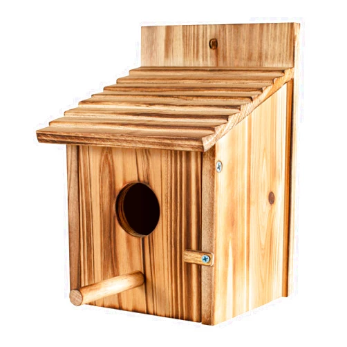 CLACKIBUKVYZ Bird Houses for Outside，Wooden Birdhouse with Open House Design - Perfect Nesting Box for Bluebirds - Assembly Required - Ideal for Outside - Blue Bird House for Outdoor Clearance