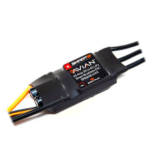 Spektrum Avian 45 Amp Brushless Smart ESC, 3S-6S, SPMXAE1045, White