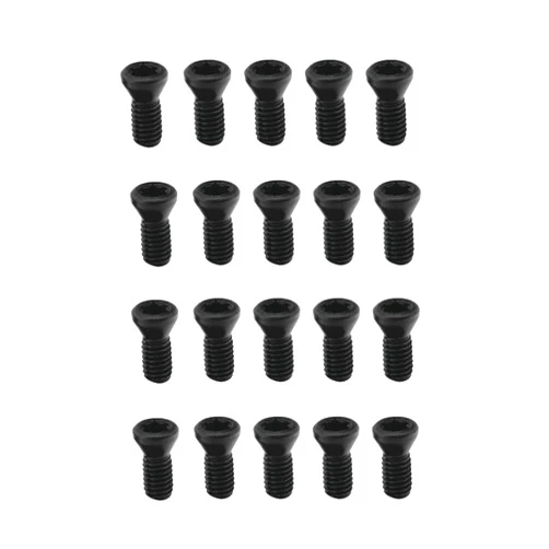 ASZLBYM LNMU0303ZER Fast Feed Carbide Milling Inserts Face milling Slotting Milling Carbide Inserts Cutting Tools for EXN03R LNMU03 End Mill Holder (20pcs M2.5 * 6 Screws)