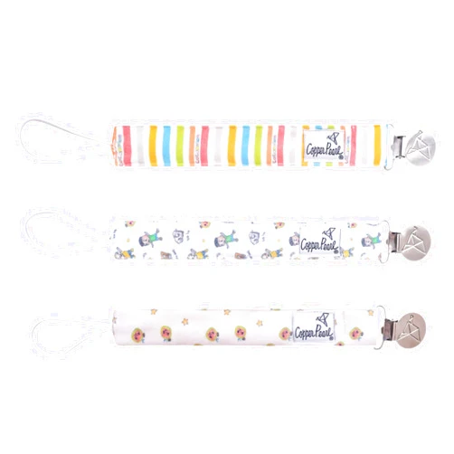 Copper Pearl Binky Clip Set 'CoComelon Friends' (Pack of 3)