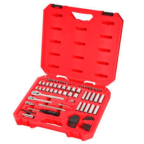 CRAFTSMAN Mechanics Tool Set, SAE/Metric, 1/4-Inch Drive, 83-Piece (CMMT12021)