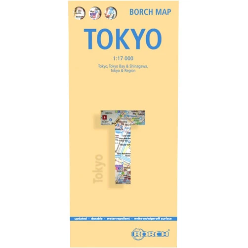 Borch Laminated Tokyo Map by Borch (English Edition)