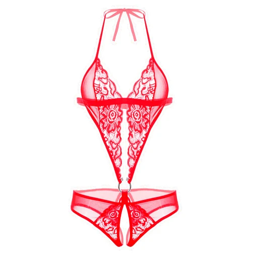 Avidlove Women Deep V Lingerie Lace Teddy One Piece Babydoll Mini Bodysuit