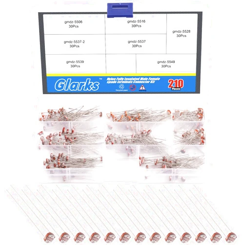 Glarks 210Pcs 7 Values 5mm GM5506 GM5516 GM5528 GM5537 GM5537-2 GM5539 GM5549 Photoresistor Photo Light Sensitive Resistor Light Dependent Resistor Assortment Kit