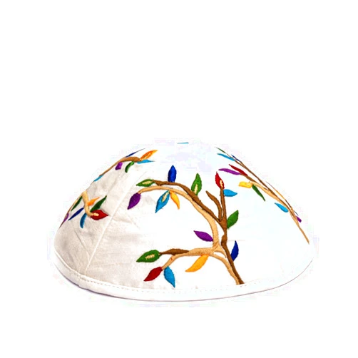 EMANUEL Yair Emanuel Kippah - Embroidered - Tree of Life - Multicolor