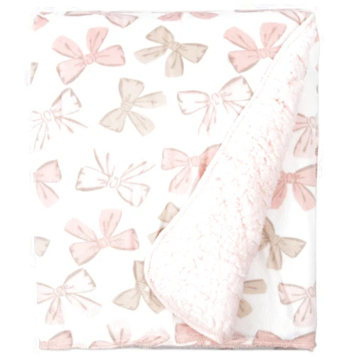 Baby Essentials Sherpa Fleece Baby Blanket 35x30 – Super Soft, Warm Reversible Baby Blankets for Newborns, Infants, Toddlers, and Nursery
