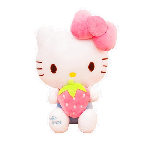GeRRiT 11.8 inch Hello Pink Kitty Plush,Soft Doll Toys,Lovely Plushies,Cartoon Stuffed Animals Toy for Girls Fans,Gift for Kids Birthday Christmas.