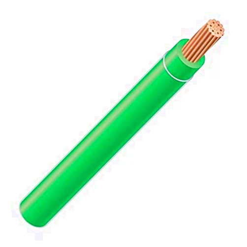 Wirenco 3 AWG 19-Stranded THHN Green Copper Building Wire (50Ft Cut)