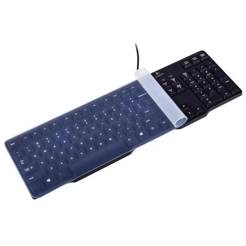 CaseBuy Universal Clear Waterproof Anti-Dust Silicone Keyboard Protector Cover Skin for Standard Size PC Computer Desktop Keyboards (Size: 17.52