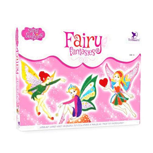 ToyKraftt Toykraft Arts and Craft for Kids Ages 5-12, Sequins and Sand Art Kits, Fairies Toys for Girls, Gift for Girls - Fairy Fantasies