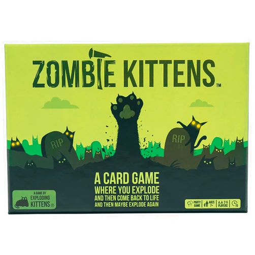 P L-RA Zombie Kittens Party Game - Zombie Kittens is Still The Highly Strategic, Kitty-Powered Version of Russian Roulette That You Love But with an Undead Twist