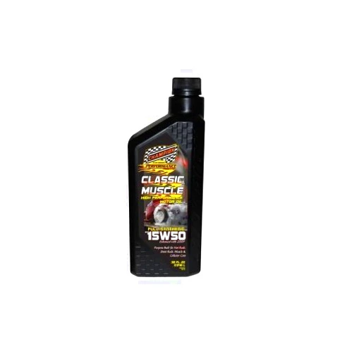 Champion Brands 4350H-CASE-6 'Classic and Muscle' 15W-50 Full Synthetic Automotive Motor Oil - 1 Quart Bottle, (Pack of 6)