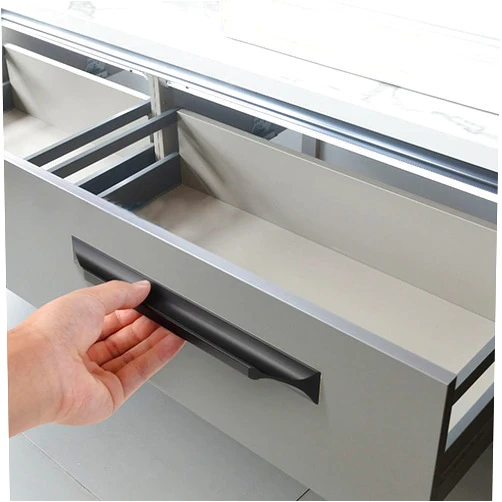 XUNFAKE 1 x Cupboard Handle Aluminum Alloy Wardrobe Pulls Modern Door Handle Furniture Handles Kitchen Cabinet Door Handles,for Furniture Drawer Cabinet Wardrobe Accessories (A,Total Length 800mm)