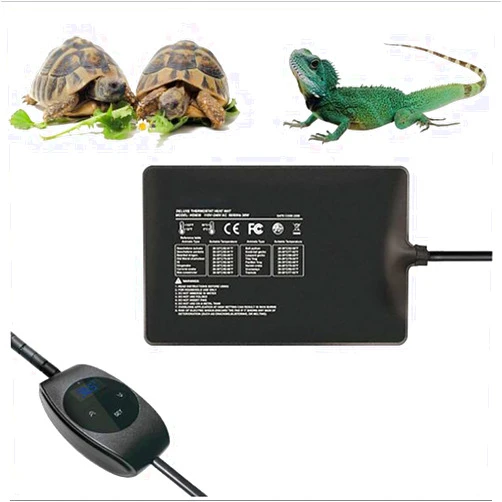 CCPWM Waterproof Reptile Warmer Mat Pad，Reptile Heating Pad with Temperature Adjustment, Aquarium Tortoise Terrarium Tank Heating Mat for Lizard/Spider/Frog/Snake/Plant (Size : 23W(20X30CM))