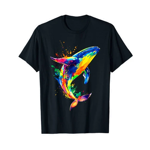 WhaleDesignCo. Colorful Whale T-Shirt