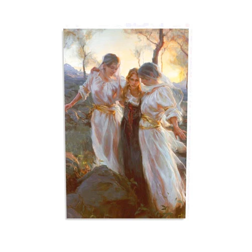 SUZILONG Oil Painting Modern Art Wall Decor DanieI F Gerhartz Wall Art Poster Scroll Canvas Painting Picture Living Room Decor Home Framed/Unframed 08x12inch(20x30cm)