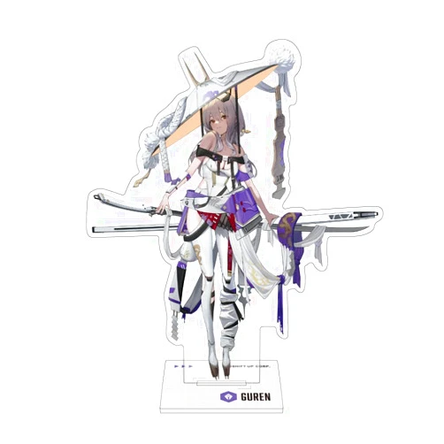 Algernon Product NIKKE Acrylic Stand, Guren, Approx. W 1.7 - 4.1 x H 4.7 inches (43 - 106 x 120 mm), Acrylic