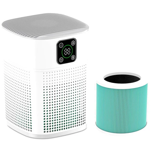 Honeyuan Air Purifiers for Bedroom, Honeyuan H13 HEPA Air Purifier for Home Large Room 600 sqft, Air purifiers with 360°Air Intake, 3 Fan Speeds, 3-Stage Filtration, White