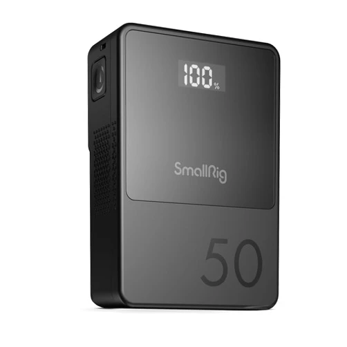 SmallRig V Mount Battery VB50, 50Wh / 3400mAh mini V-Mount Battery with PD 45W USB-C Fast Charging, with D-TAP, USB-A, Dual DC Ports, OLED Screen, for DSLR Cameras, Camcorders, Monitors, Phones - 3579