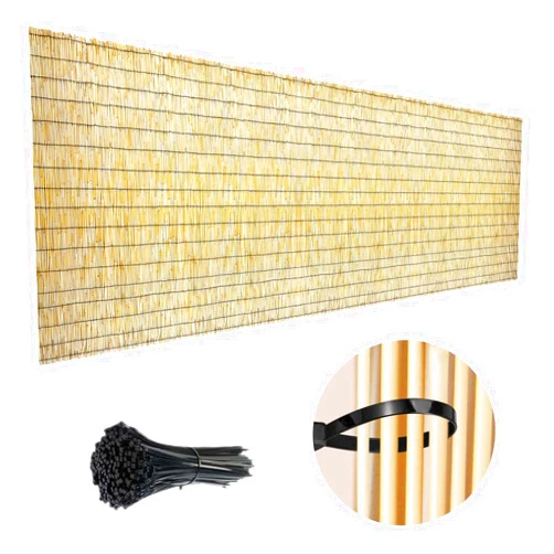 ZGDXPLA Patio Privacy Fencing Wall Customize Now Natural Bamboo Fence Rolls 1.6x10ft 2x13ft 3x16ft 4x20ft 5x23ft 6x26ft Garden Fencing Divider for Backyard Patio Pool Restaurant Hotel Patio