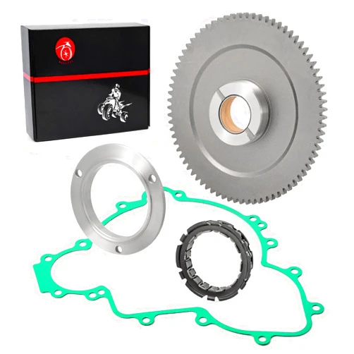 MOTO1988 Starter Clutch kit One Way Bearing Idler Gear 76T W/Gasket For Polaris RZR Ranger General XP 4 S Pro Turbo Trail 900 1000 2015-2023 1205021 1204415 5814160