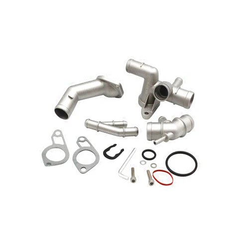 TAKPART Cast Aluminum Coolant Flange Upgrade Kit Compatible for VW MK4 Golf Jetta GLI GTI TT 337 1.8T