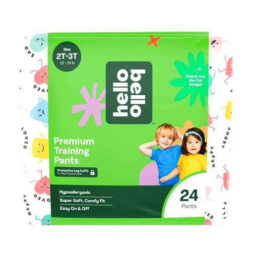 Hello Bello Training Pants 2T-3T, All About Feelings Design, 24ct Jumbo Pack