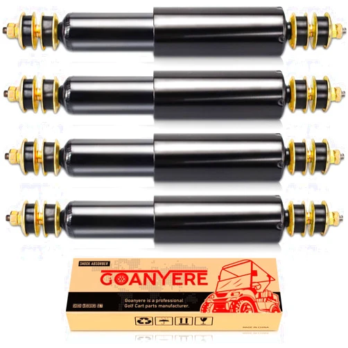 GOANYERE EZGO TXT Shocks, Golf Cart Front and Rear Shocks Absorbers, Fits 1994-Up Gas & Electric EZGO TXT Golf Cart 4PCS,OEM# 76418-01,70928-g01