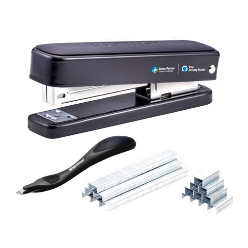 Bostitch Titan Heavy Duty Metal Stapler, 50 Sheet Capacity with 1250 Staples and Ergonomic Staple Remover, Jam Free Stapling, Full Strip Stapler for Desk, Office and Classroom, Black