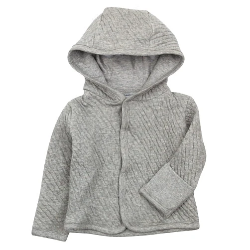 HonestBaby Front Hooded Jackets, Side-snap Top, Hoodies in Cozy 100% Organic Cotton Infant Baby Boys, Girls, Unisex
