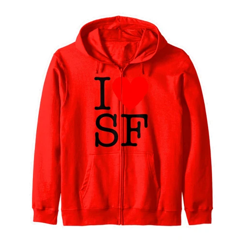 I Heart San Francisco - I Love SF Zip Hoodie