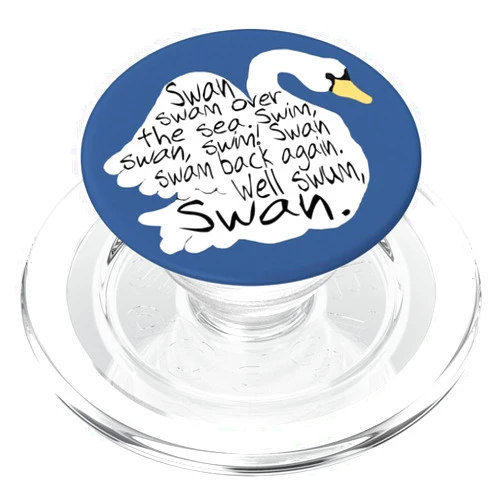Amy Hadden Swan Tongue Twister PopSockets PopGrip for MagSafe