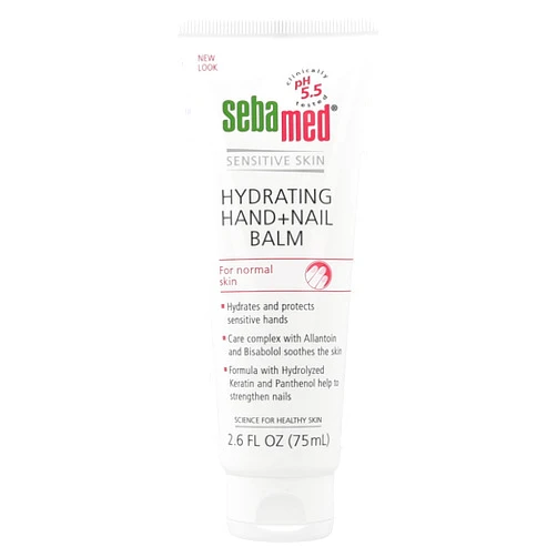 Sebamed Hand and Nail Balm pH 5.5 for Sensitive Skin Hypoallergenic Non-greasy Dermatologist Recommended Moisturizer 2.6 Fluid Ounces (75mL)