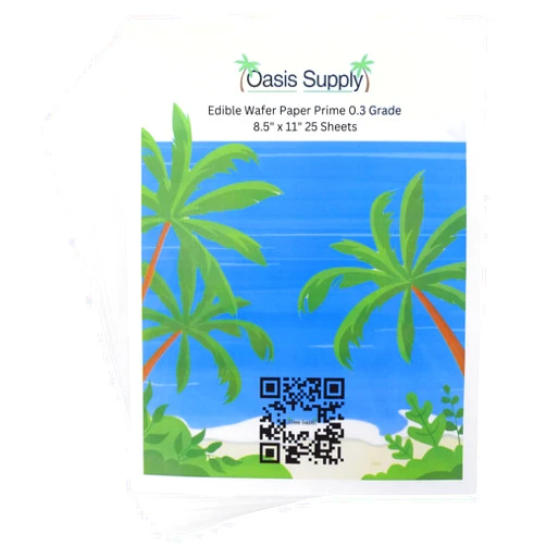 Oasis Supply 25 Piece O-Grade Wafer Paper Pack, 8