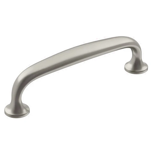 Amerock | Cabinet Pull | Satin Nickel | 3-3/4 inch (96 mm) Center to Center | Renown | 1 Pack | Drawer Pull | Cabinet Handle | Cabinet Hardware