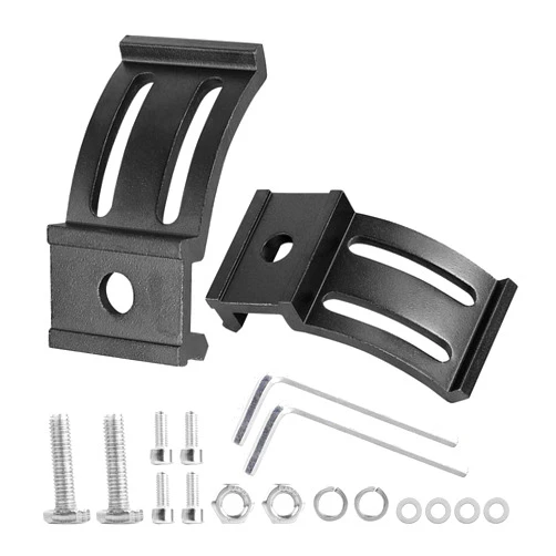 LTEODCHEW LED Light Bar Mounting Brackets 2PCS, Adjustable Bottom Mount Bracket Kits for LED Pod Lights Cubes Off Road Light Bar