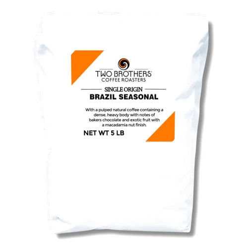 Two Brothers Coffee Roasters Brazil Seasonal (natural) - 5lb - whole bean