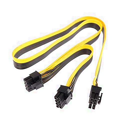 Bryan stove PCIe 8 Pin Cable Male to Dual PCIe 8(6+2) Pin Male,8 Pin PCIe Splitter Power Adapter Cable for EVGA PSU Cables Corsair only Modular Power Supply 26+8 Inches