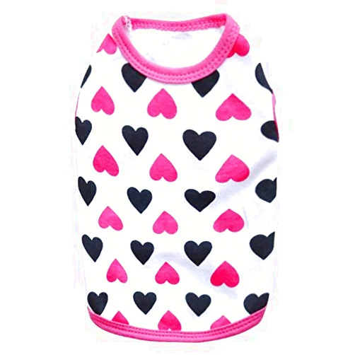 DroolingDog Small Dog Tshirt Pet Shirt for Cat Large Dog Shirts Cat Clothes, Large, Pink