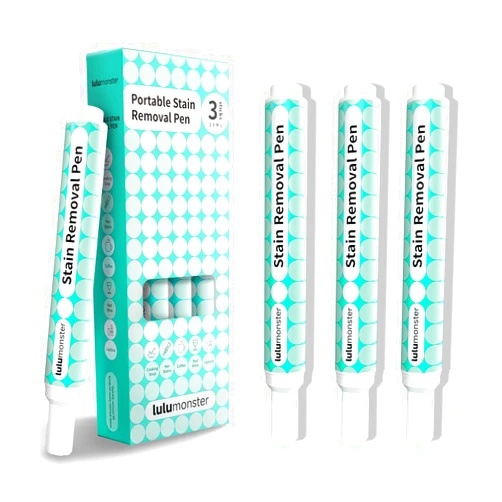 LULUMONSTER Stain Remover Pen Spot Remover for Clothes [3 Pack On-The-Go Stain Stick][Instant Stain Treater] Gentle and Powerful Works on Food & Drink Stains Pen Color Bleed Remover Fresh Stain