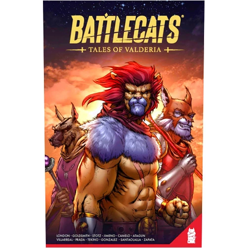 By Mark London (Author), Ben Goldsmith (Author), Michael Camelo (Illustrator), Atagun (Illustrator), Rob Stotz (Illustrator), Daniel Jimeno (Illustrator), Tekino (Colorist), Maria Santaolalla (Colorist), Jonathan Prada (Colorist), Julian Gonzalez (Colorist), Miguel Angel Zapata (Letterer) & 8 more Battlecats: Tales of Valderia Vol. 1