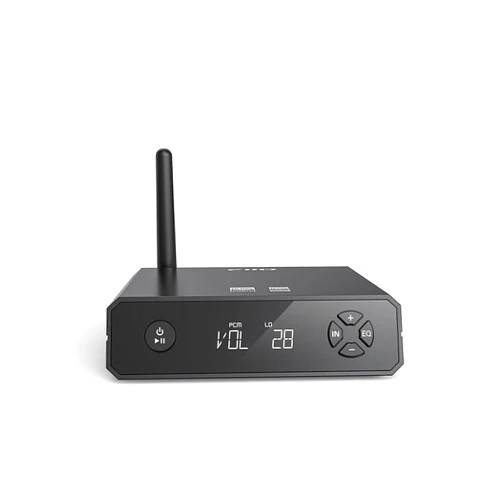FiiO BR13 HiFi Bluetooth 5.1 Music Receiver Long Range Bluetooth Adapter with USB DAC, LDAC/aptX Low Latency, OLED Display & RCA Optical Coaxial Output for Home Stereo,PC/TV