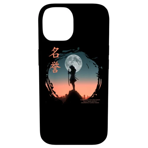The Ghost Samurai Sword iPhone 14 Futuristic Ghost Samurai Japanese Cyberpunk Samurai Case