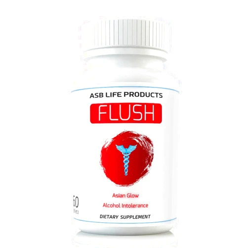 ASB Life Prod Flush Prevention Asian Glow Alcohol Intolerance Pills Red Face Supplements Clinically formulated Fastest Absorption Hangover Relief
