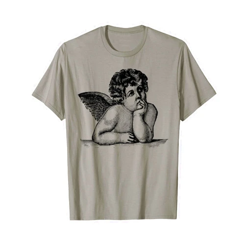 Sistine Angel Cherub Julib Teen Woman Man Gifts Angel Raphael Artist Cupid Cherubs Valentine Sistine Madonna T-Shirt