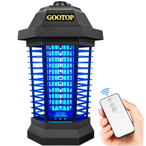 GOOTOP Remote Control Bug Zapper Outdoor Electric, Mosquito Zapper, Fly Traps, Fly Zapper, Mosquito Killer, 3 Prong Plug, 90-130V, ABS Plastic Outer