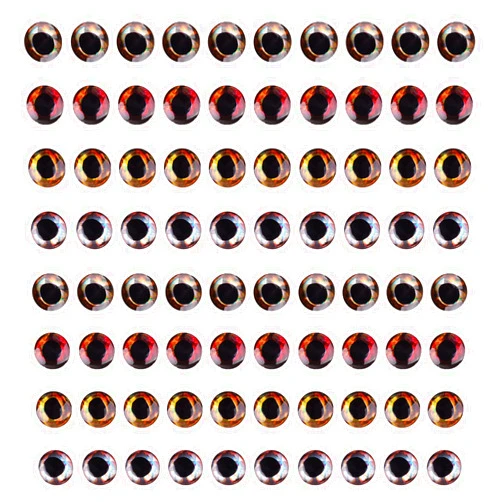 JSHANMEI Fishing Lure Eyes, 4D Realistic Artificial Fish Eyes Fly Tying Lure Eyes for Fishing Bait Making Kit Holographic Fishing Lure Eyes Fly Tying Material Craft DIY Fishing Tool